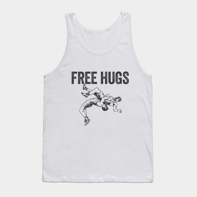 Wrestling - Wrestler Free Hugs Tank Top by Kudostees